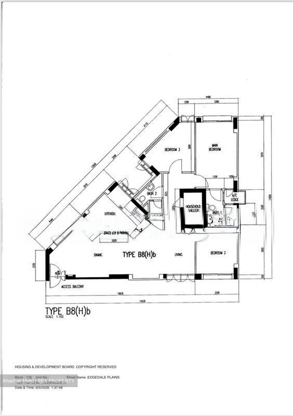 Blk 135 Edgedale Plains (Punggol), HDB 5 Rooms #554971601